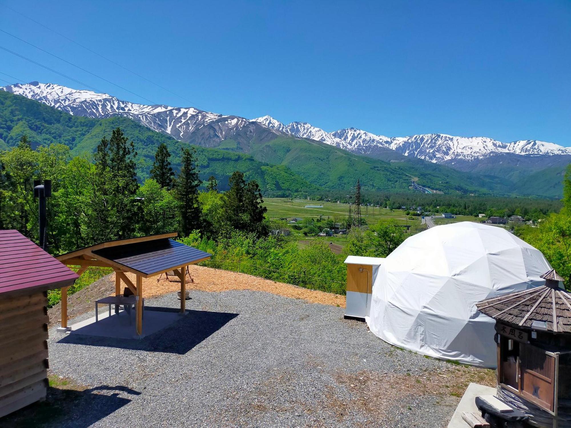 Luxury tent G-4 Gramping Sauna 白馬森のわさび農園 *