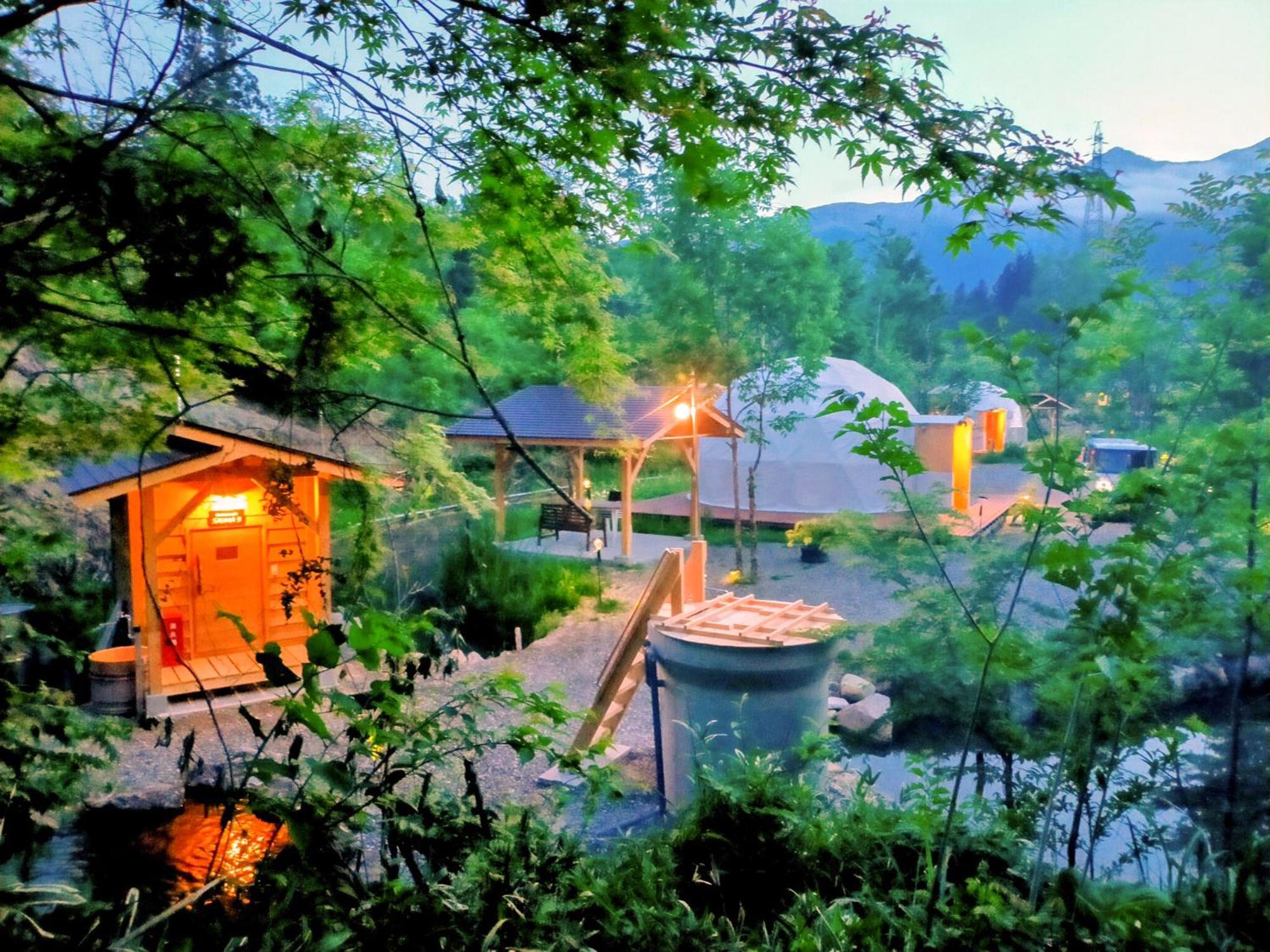 G-4 Gramping Sauna 白馬森のわさび農園 Luxury tent Hakuba