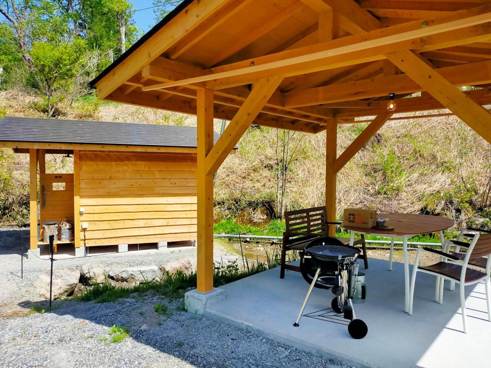 Luxury tent G-4 Gramping Sauna 白馬森のわさび農園 *